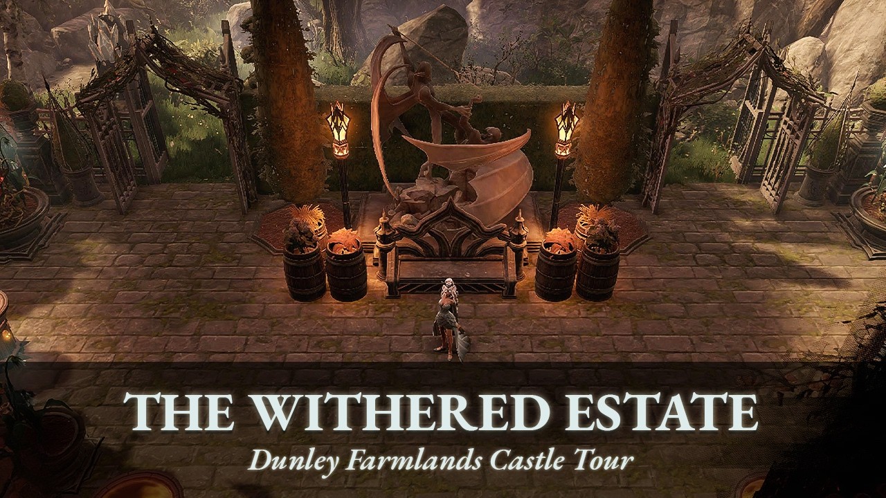 Dunley Farmlands Castle Tour: The Withered Estate (V Rising Official Server | PS5 4K HDR) 🧛‍♀️🦇🐺🩸