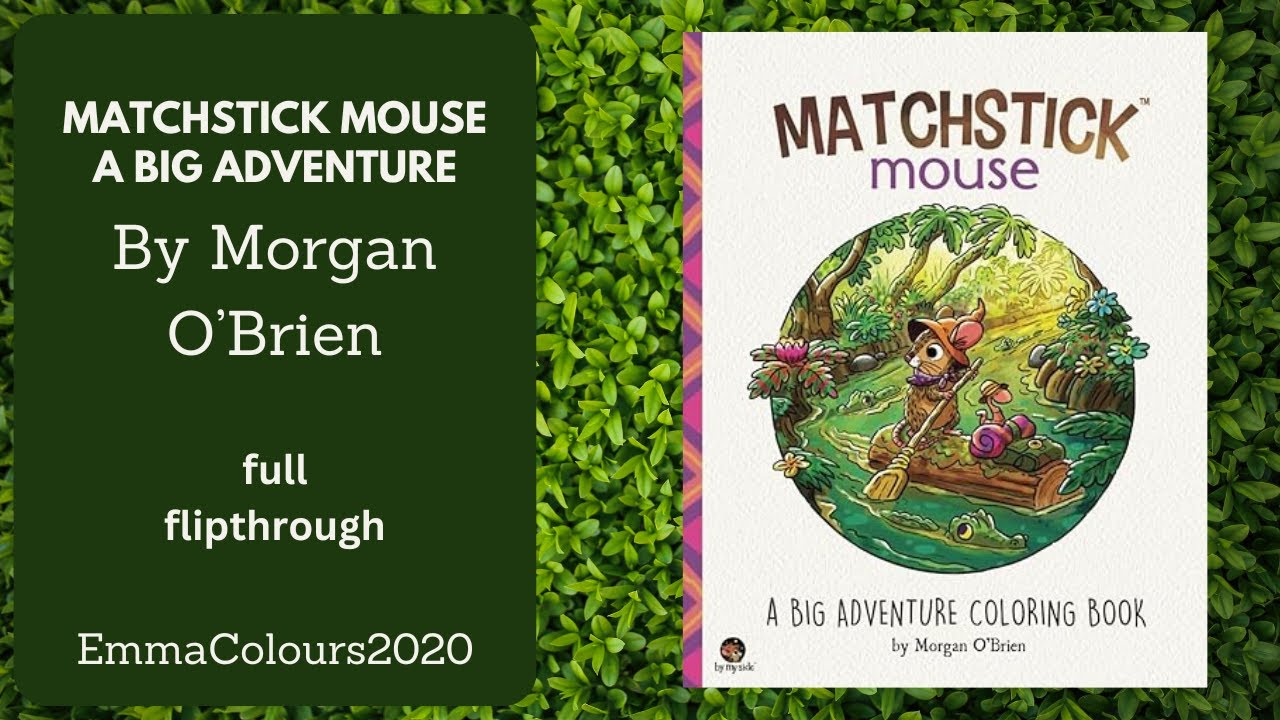 Matchstick mouse A big adventure Morgan O'Brien full flip through - adult coloring book