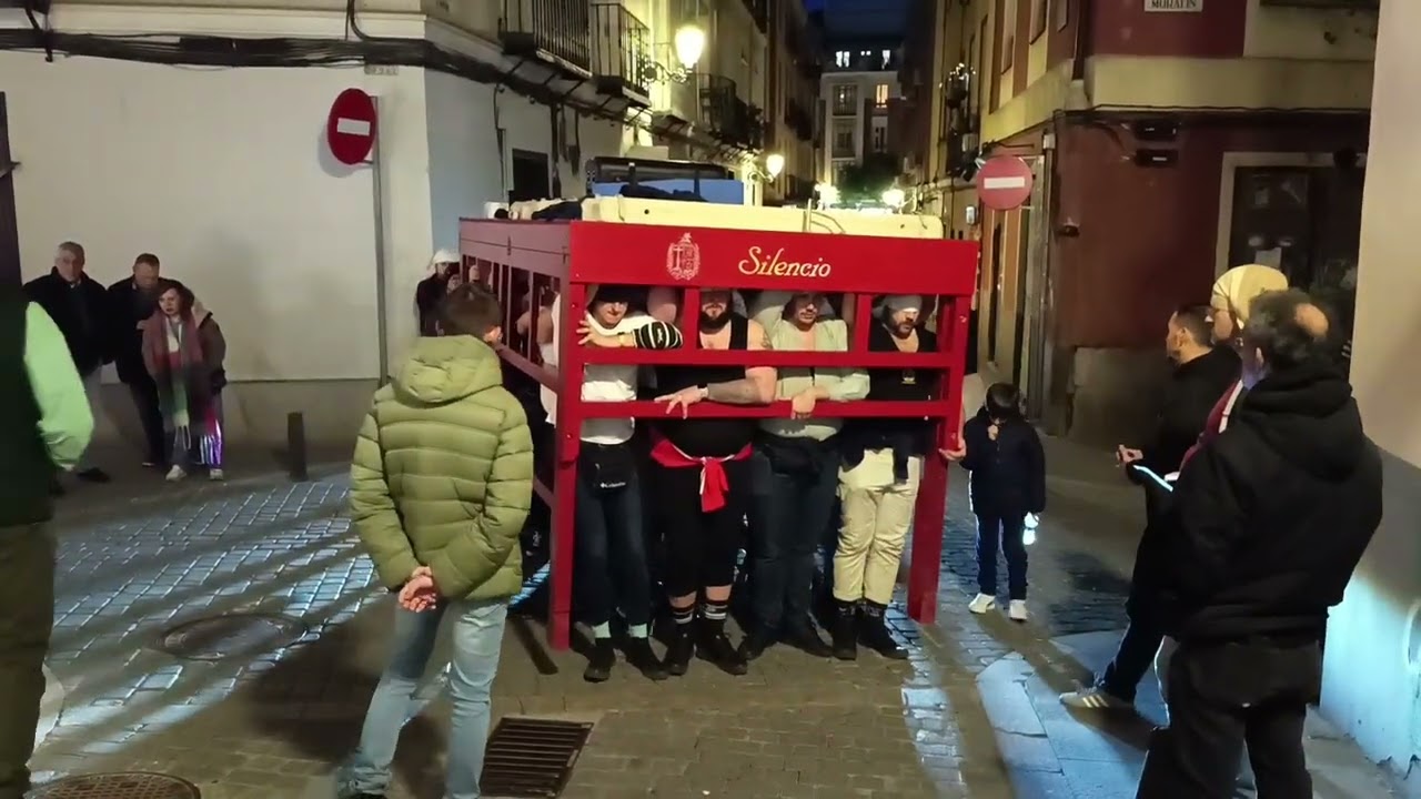 Ensayo 1º paso de misterio de la Hermandad del Silencio de Madrid 2026. #parati #semanasanta