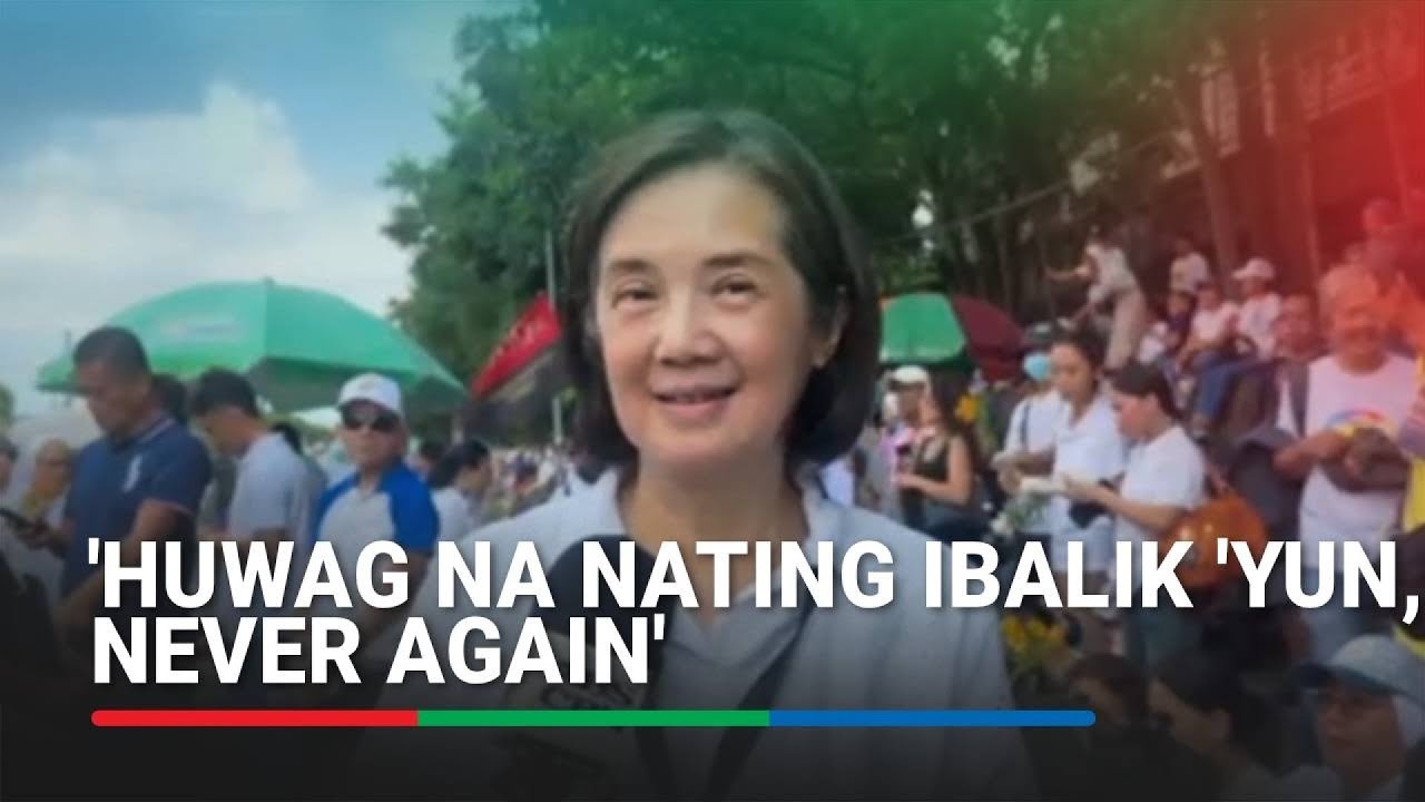#EDSA40: Ipaabot ang mga hinaing nang mapayapa, walang karahasan - Viel Aquino-Dee