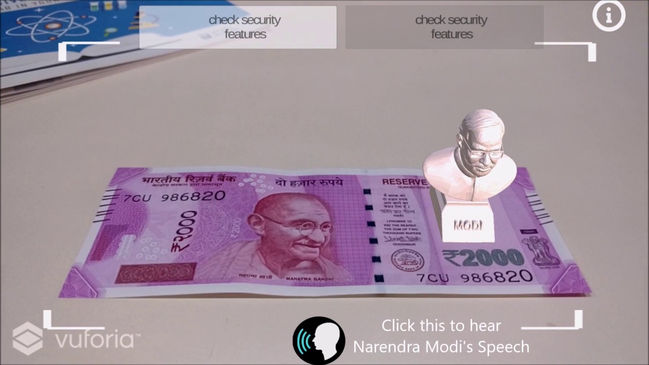 MODI-FY-500/2000 Note Scanner | Android Application | Check Note Security Features