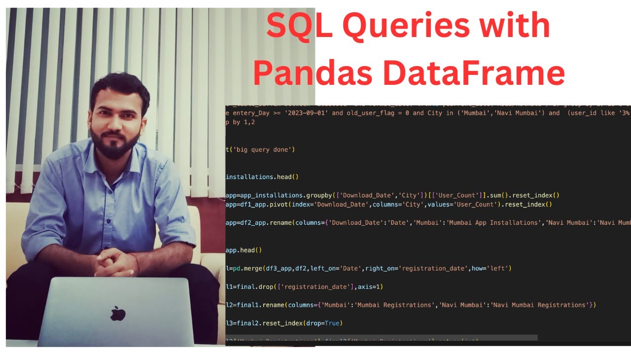 Writing SQL Queries to get data from Pandas DataFrame #dataanalyst #pandasql #sqlquerieswithpandas