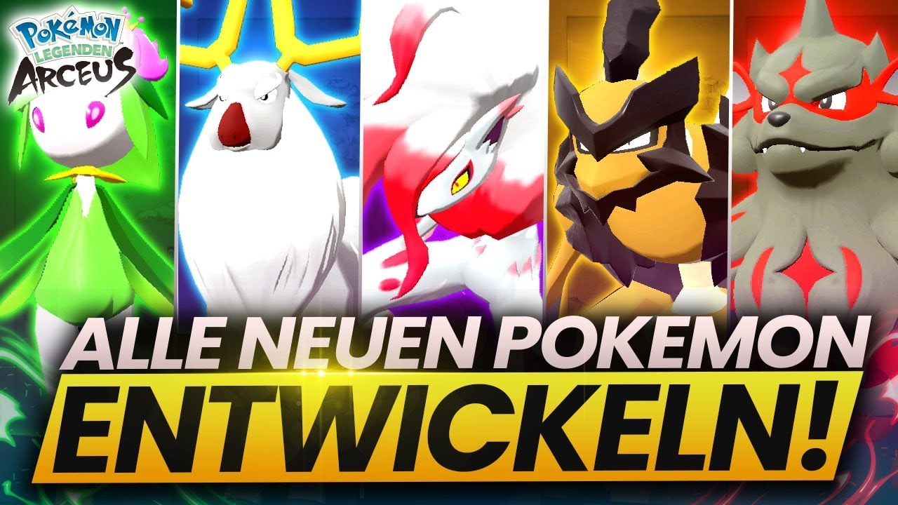 So entwickelt ihr ALLE NEUEN POKEMON & HISUI-FORMEN in Pokemon Legenden: Arceus!