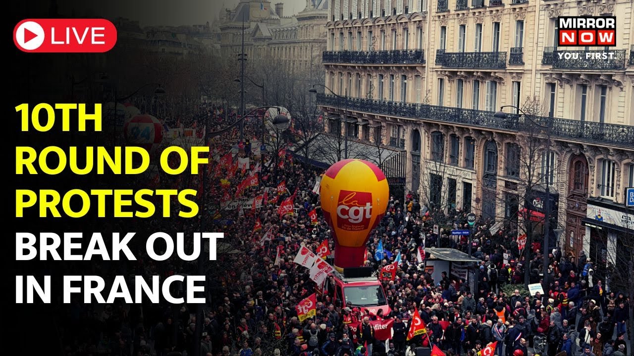 France Protest Live: Rail Tracks, Airport & Museum Targeted | Pension Reforms | English News | World