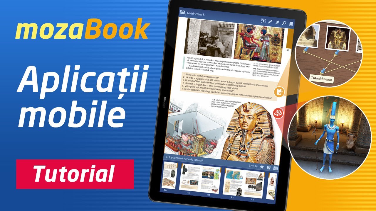 mozaBook - aplicații mobile (iOS sau Android)
