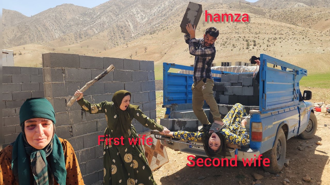 Buying construction materials, fight between first and second wives, and the husband's suffering🏠