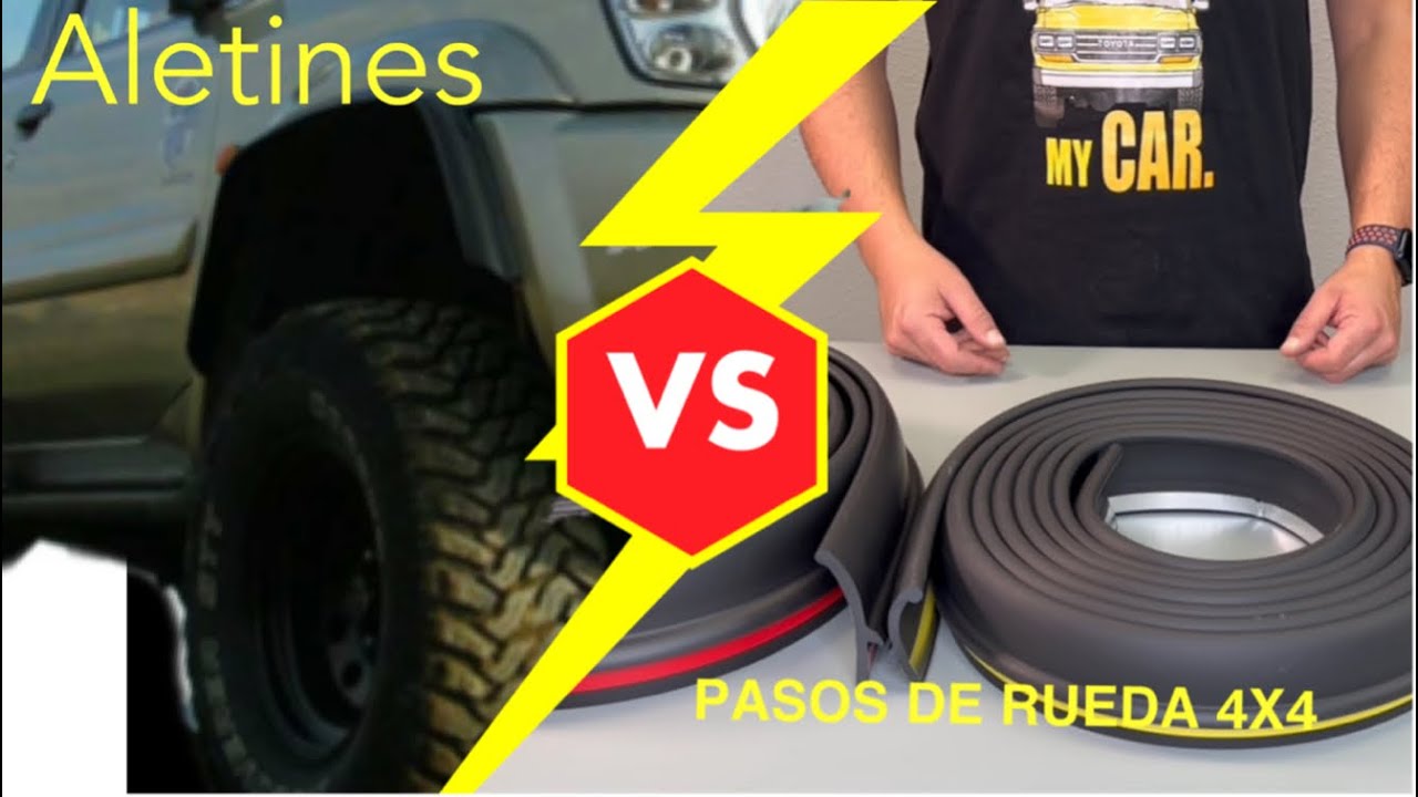 Aletines / Pasos de rueda universales de goma para 4x4