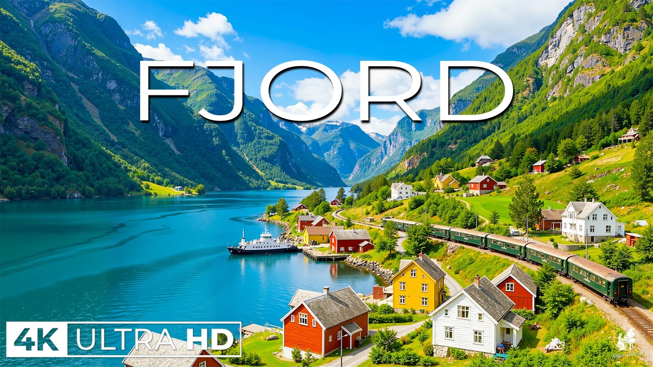 Фьорд 4K HDR 🇳🇴 | Величественные фьорды Норвегии, живописные скалы