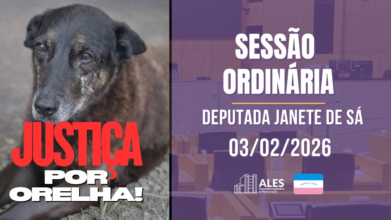 Na 1ª Sessão Ordinária de 2026 | Janete de Sá cobra justiça pelo caso do cão Orelha