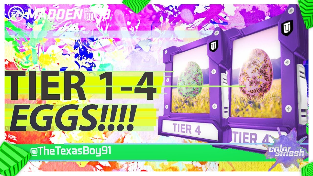 Pulling All Tier 4 Eggs | These Egg Pulls Are Amazing | Madden 19 Ultimate Team
