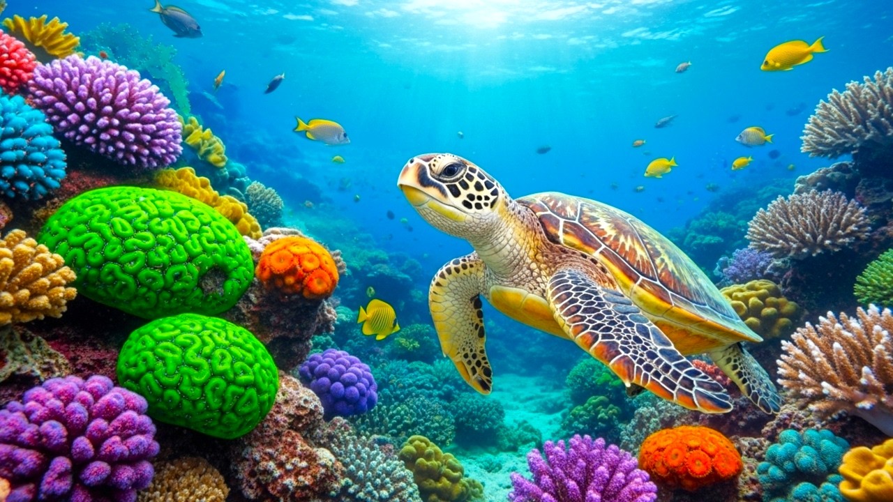 The Best 4K Aquarium - Dive Into The Mesmerizing Underwater Realm, Sea Jellyfish, Coral Reefs