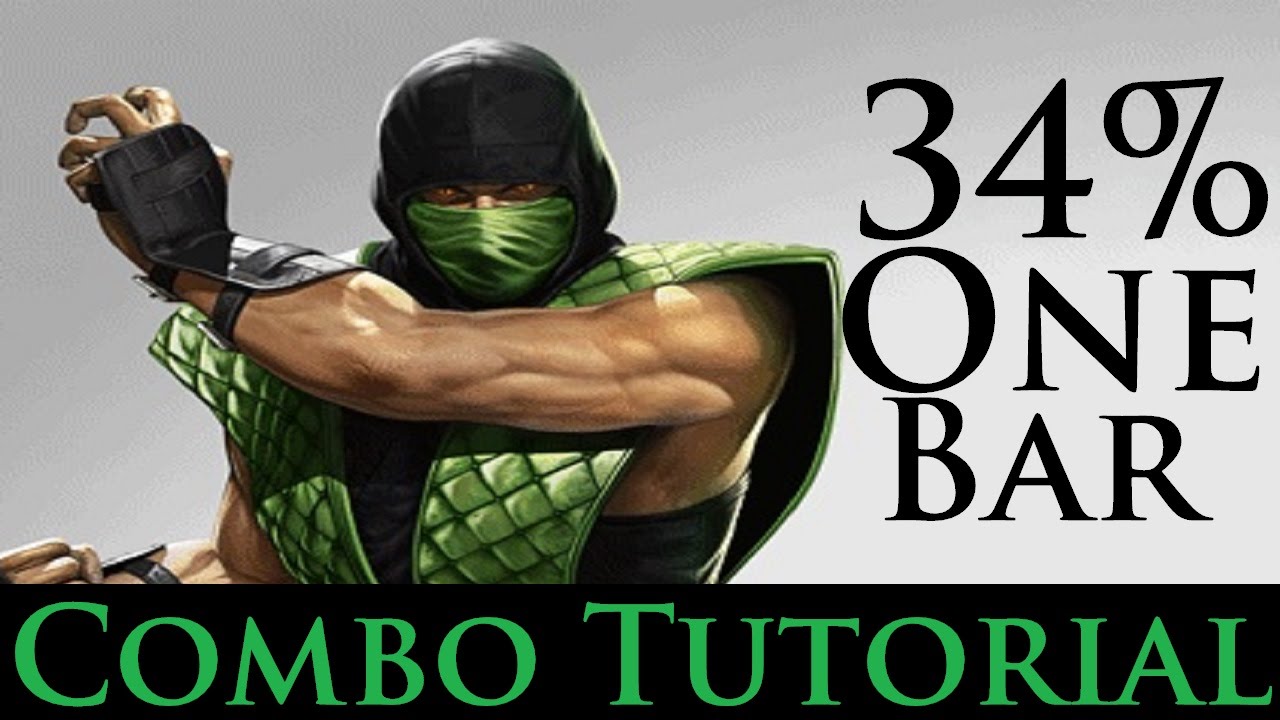 Mortal Kombat X - Combo Tutorial - Reptile (34% One Bar) (Any)