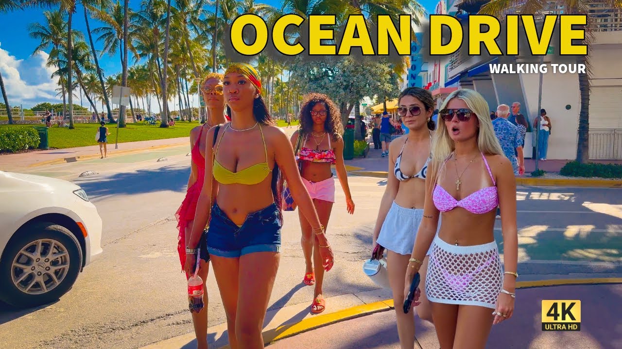 South Beach Ocean Drive Walk 😎 | Sunshine, Fashion & Street Energy