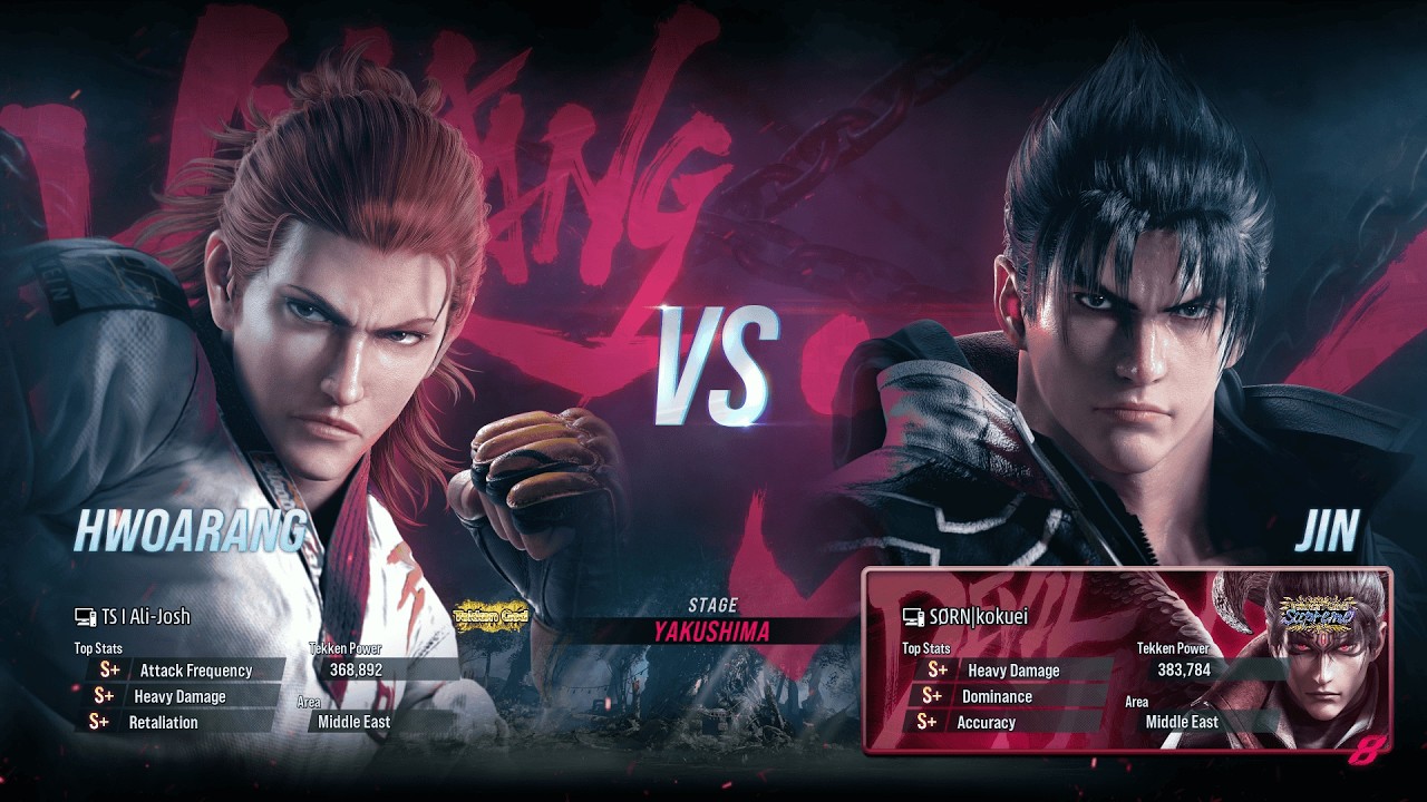 Tekken 8 S2 I Hwoarang (Ali Josh) vs Jin Kazama (SORNIkokuei) I Tekken Rank Match