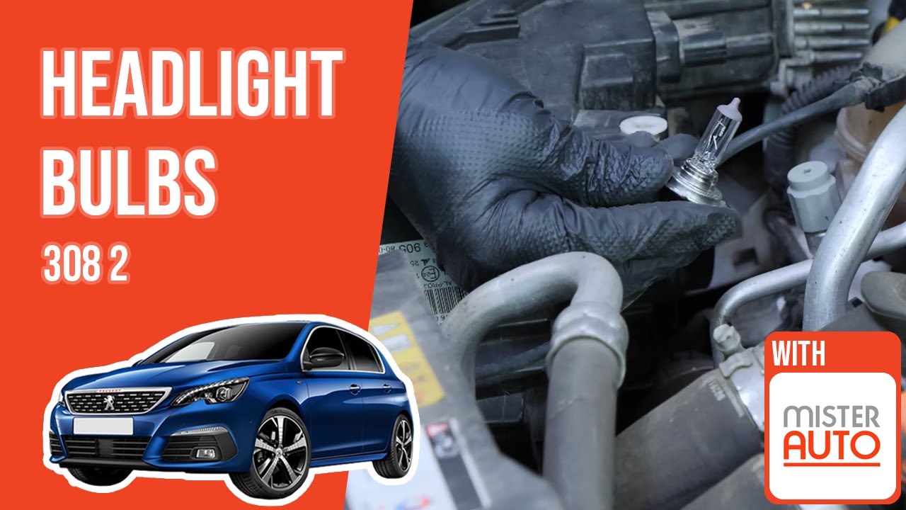 How to replace the headlight bulbs Peugeot 308 mk2 💡