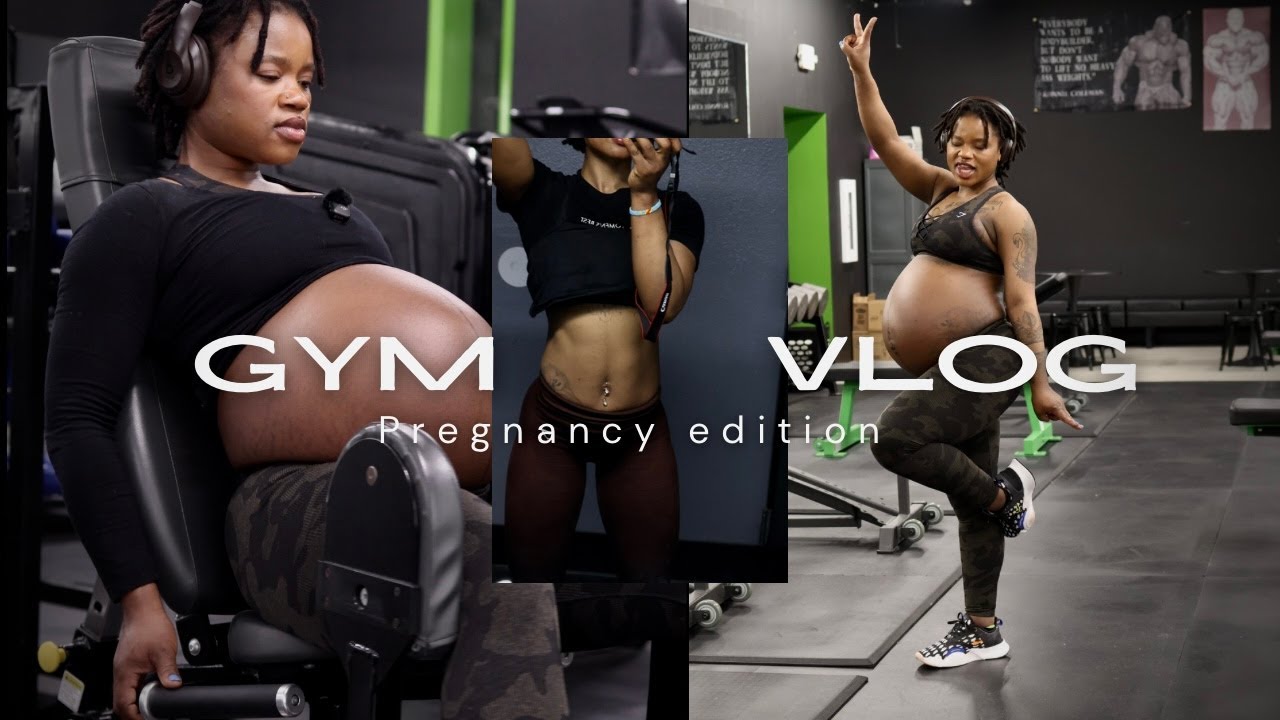 GYM VLOG | 9 months pregnant gym session