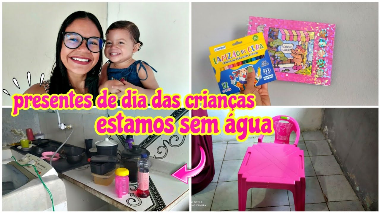 Vlog em busca do presente de baby Rebeca do dia das crianças | estamos sem água | dois dias comigo 💕