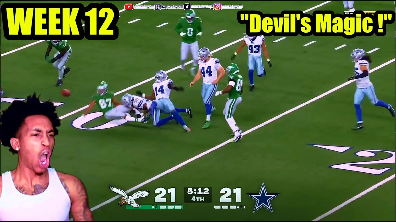 Philadelphia Eagles vs Dallas Cowboys Full Week 12 Highlights! Reaction!