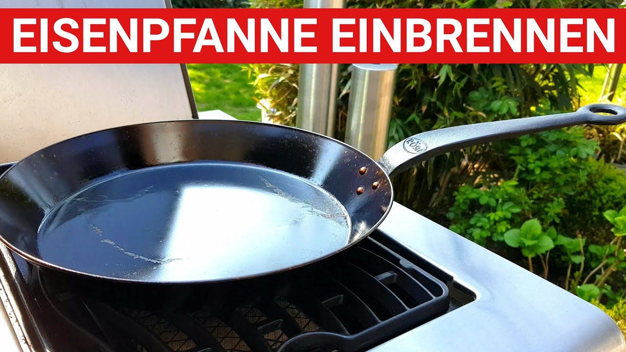 🔥 GRILLBLITZ: Eisenpfanne einbrennen - perfekt! Erster Gebrauch Gusspfanne, geschmiedete Pfanne