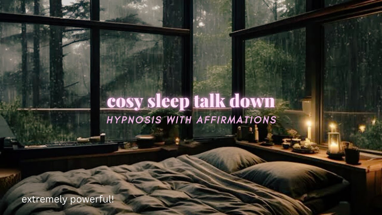 cosy rainy night 🌧️ sleep hypnosis talk down to soothe your nervous system