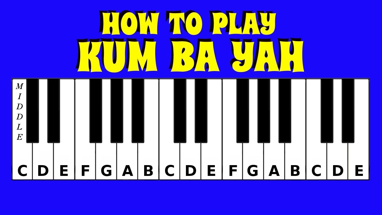 How To Play Kum Ba Yah / Kumbaya  | Piano / Keyboard Tutorial | Letter Notes | Easy Tutorial