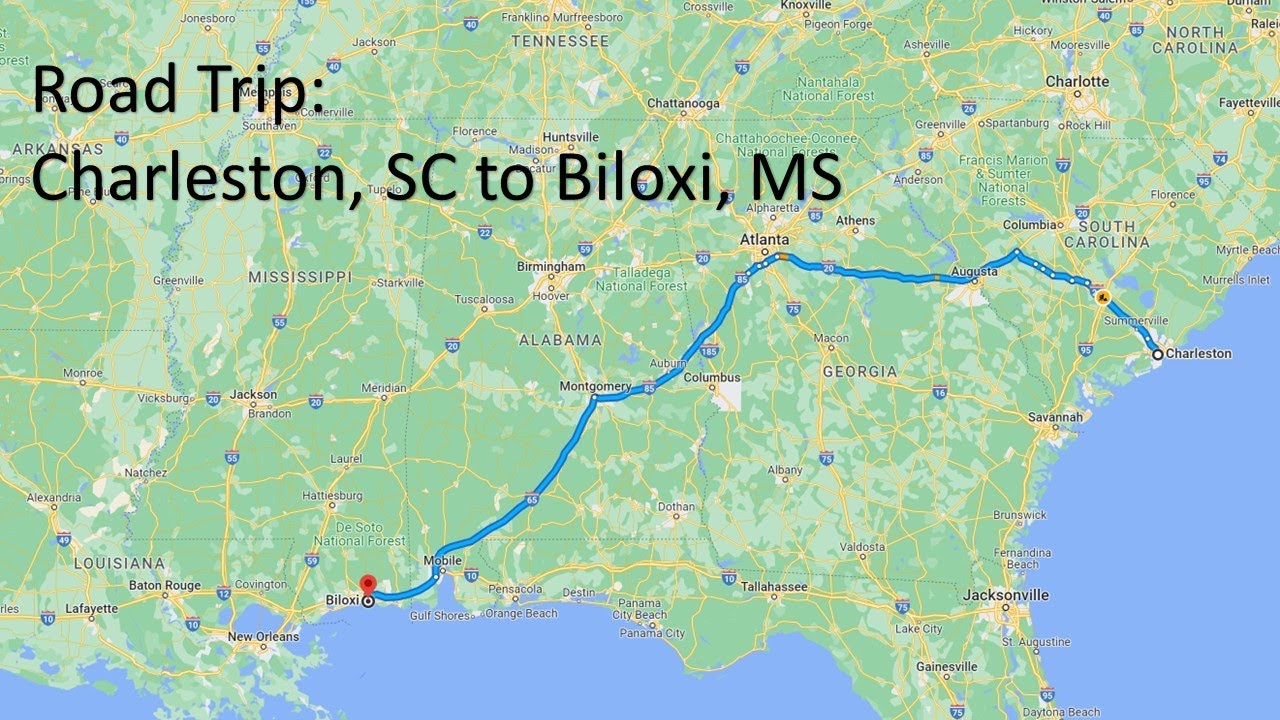 Road Trip: Charleston, SC to Biloxi, MS