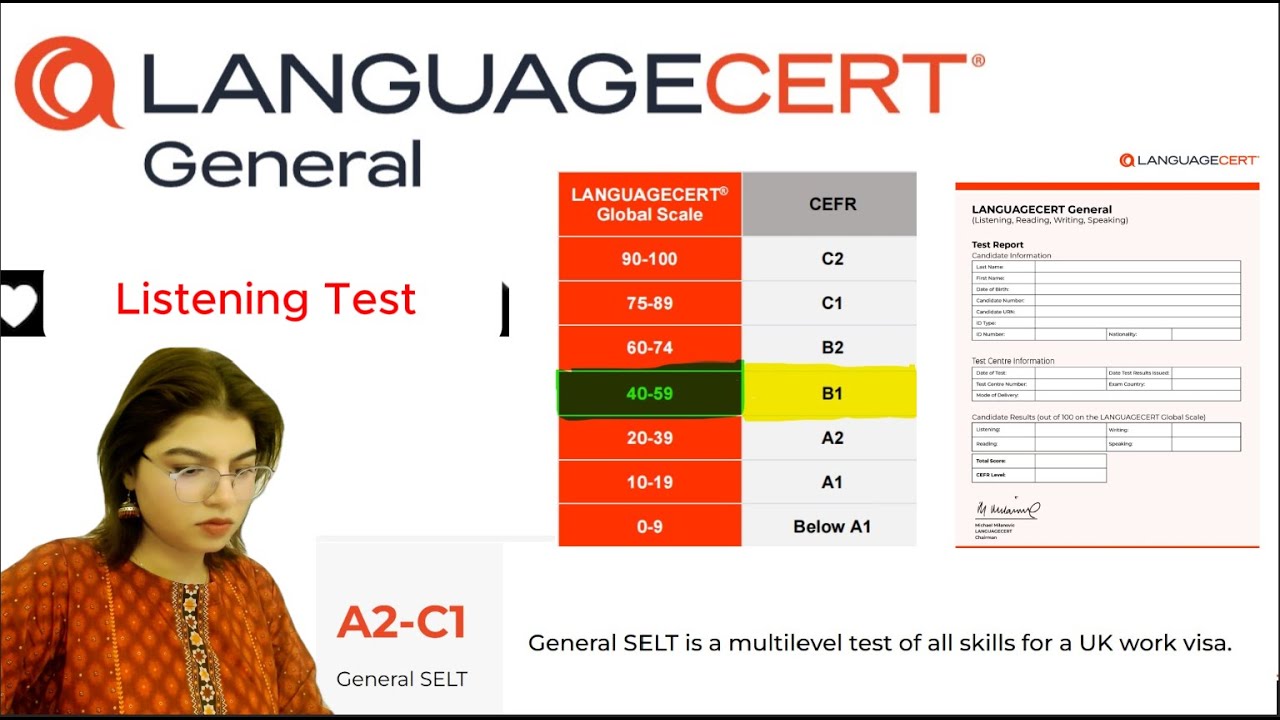 LANGUAGECERT General SELT (A2-C1)