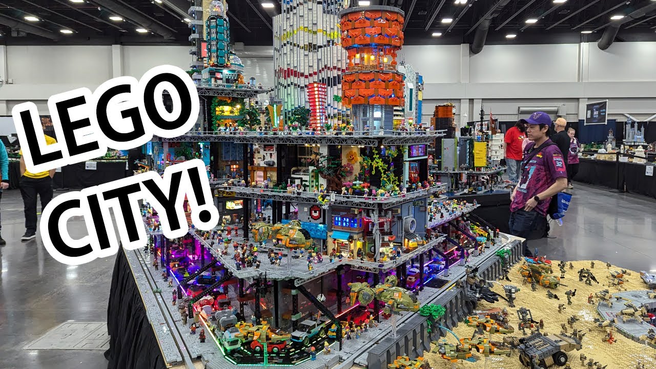 LEGO New Hashima Cyberpunk City: Atlanta 2025 Edition!