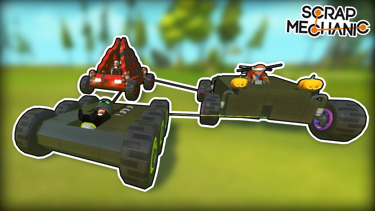 Competitive Racing Except Everyone is Attached with Ropes... (Scrap Mechanic Multiplayer Monday)