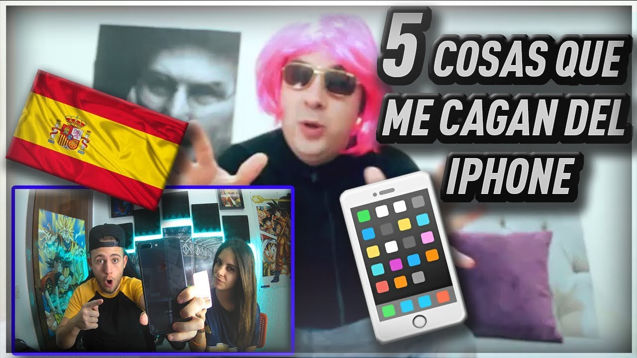 ESPAÑOLES REACCIONAN A 5 COSAS QUE ME CAGAN DEL IPHONE | GALATZIA