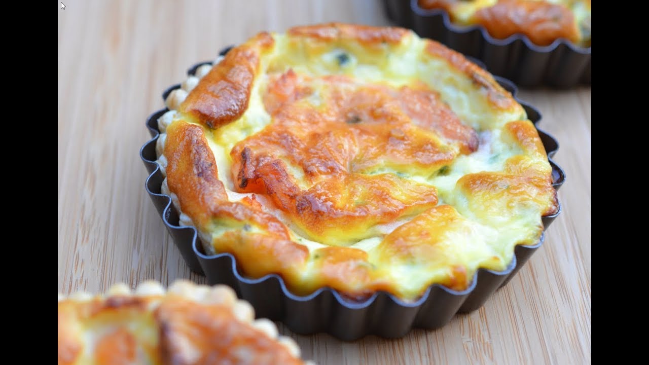 MINI QUICHES AU SAUMON
