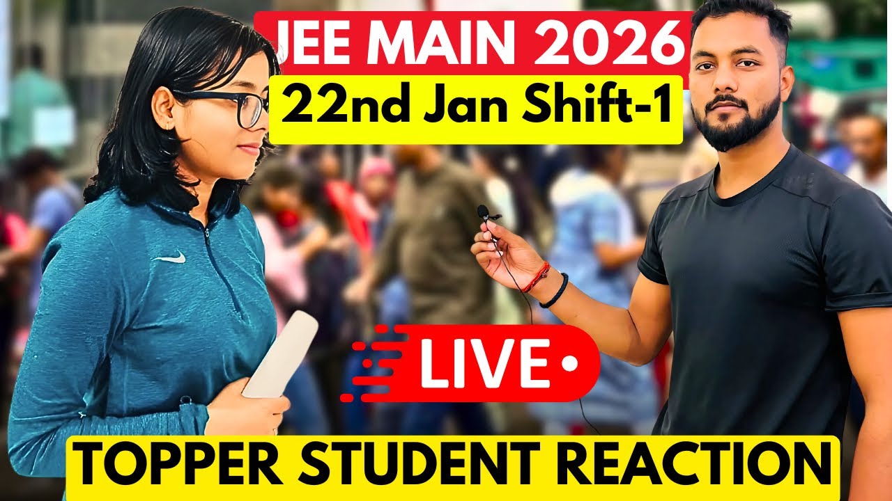 JEE Main 2026😳 - 22nd January Shift-1 Student Reaction|Paper Review Of Jee Main 2026 22nd January