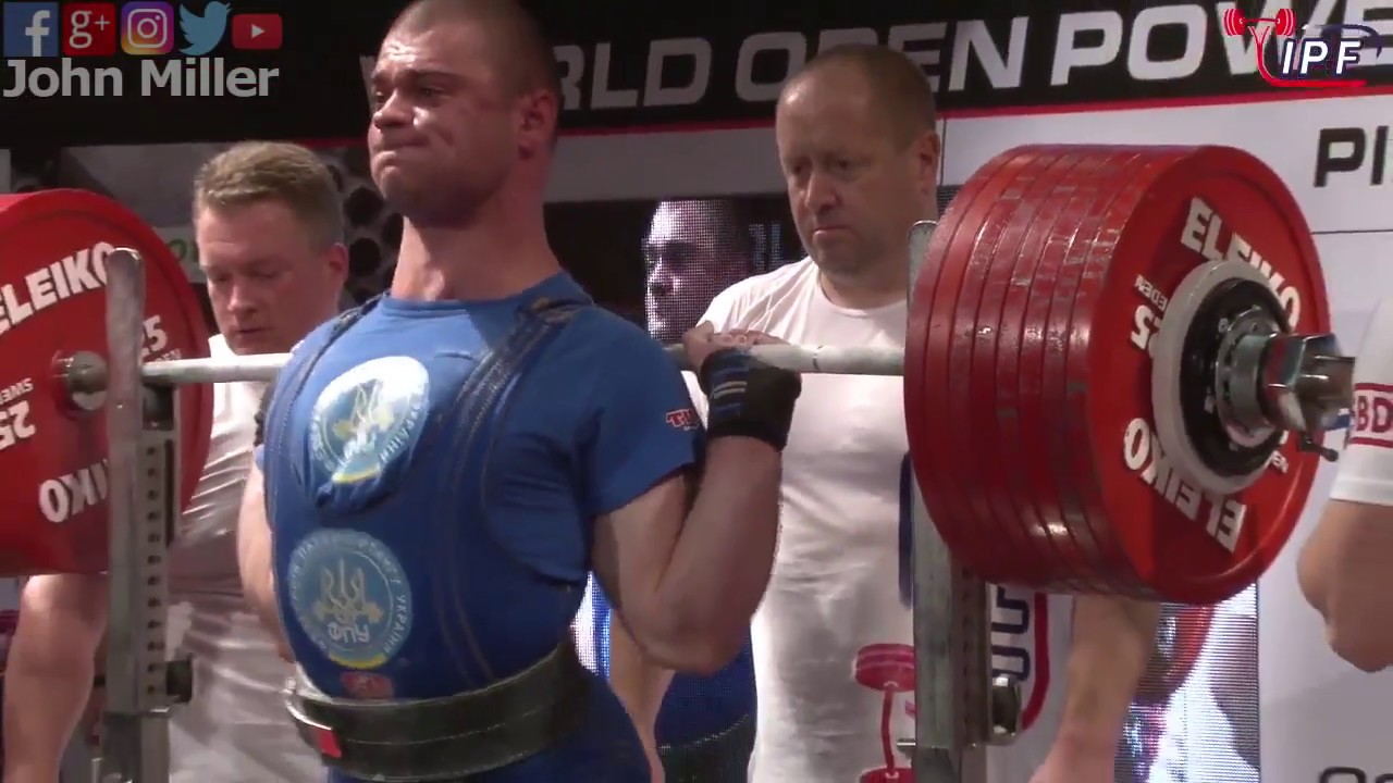 Александр Рубец - 1070,5 кг, 2 место, 105 кг - Открытый чемпионат мира по пауэрлифтингу IPF 2017