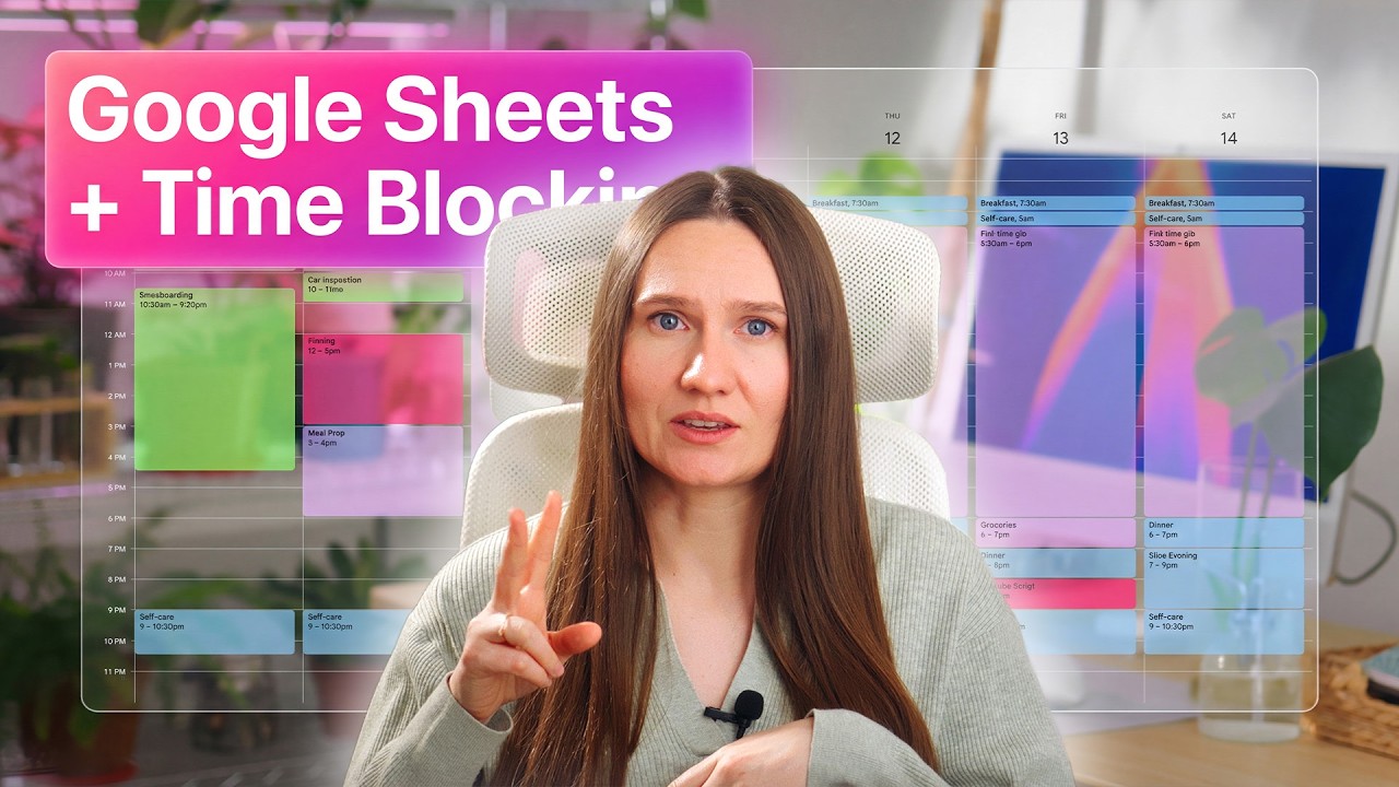 Study System with Time Blocking (Google Sheets Workflow)