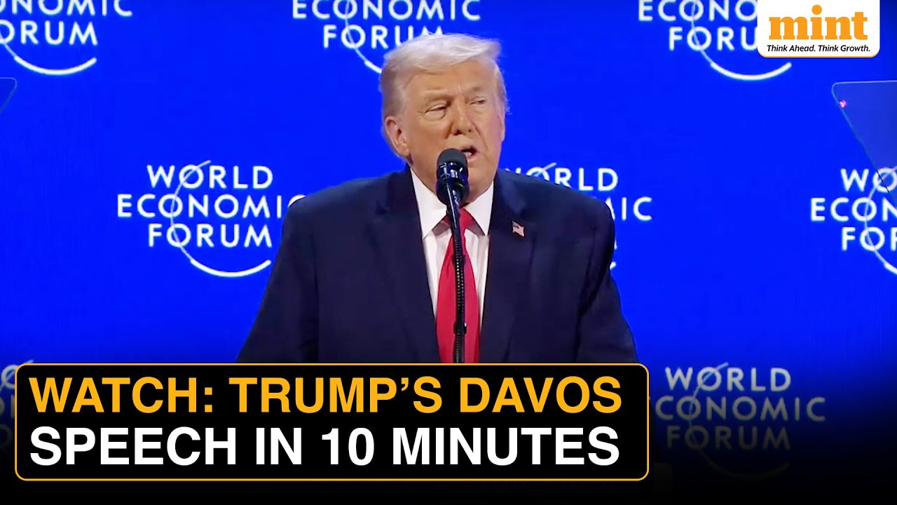 От Макрона до Гренландии: лучшие моменты пламенной речи Дональда Трампа на Всемирном экономическо...