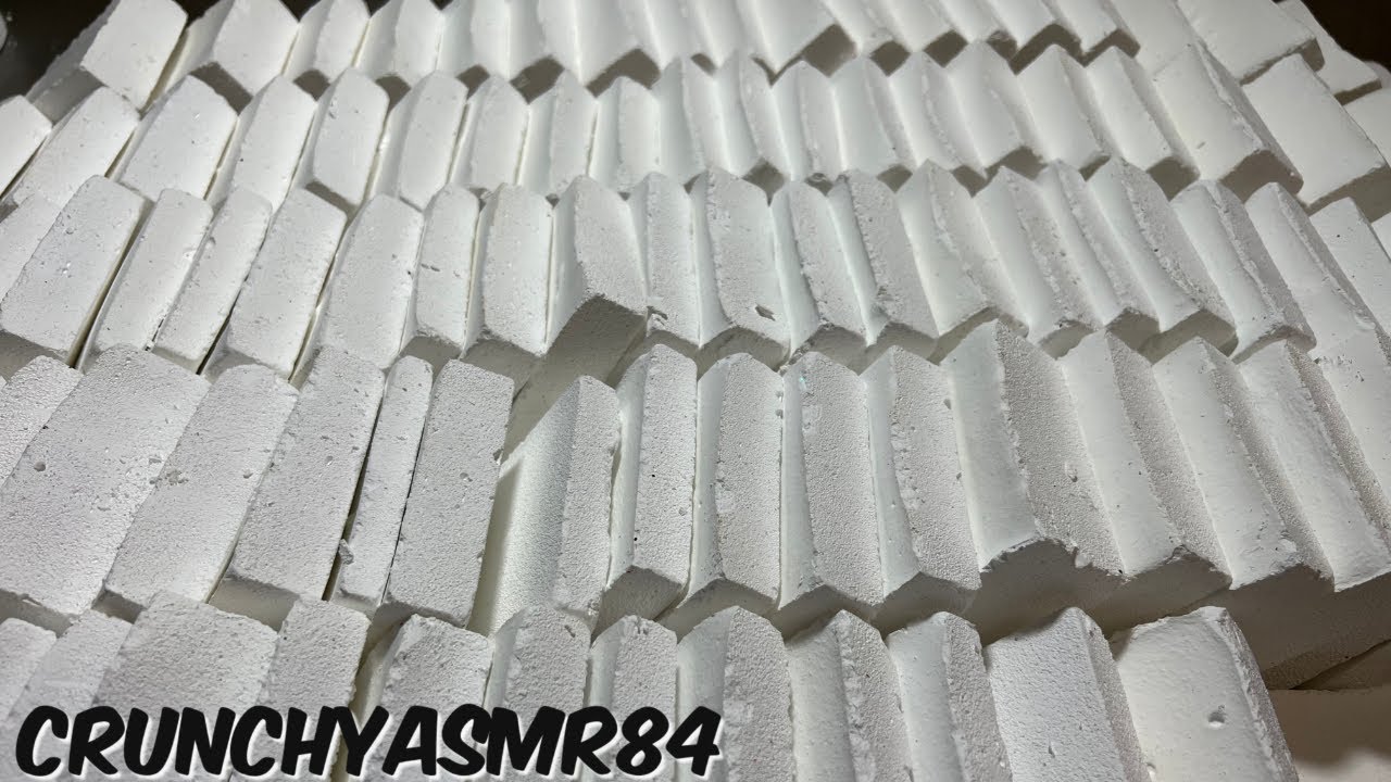 100 Plain White Chalk Squares | Oddly Satisfying | ASMR | Sleep Aid