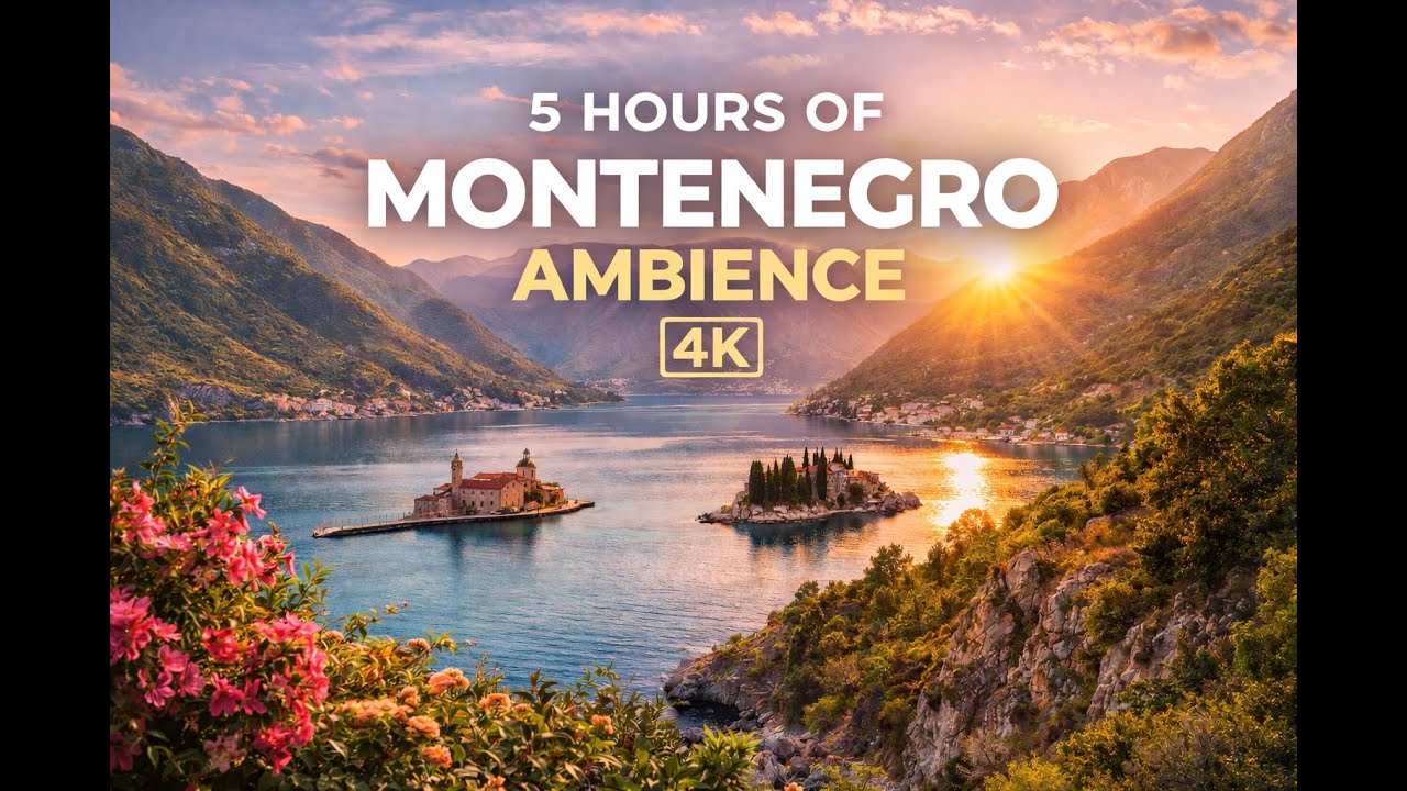 5 Hours of Montenegro Ambience | Adriatic Coast, Mountains & Peaceful Nature