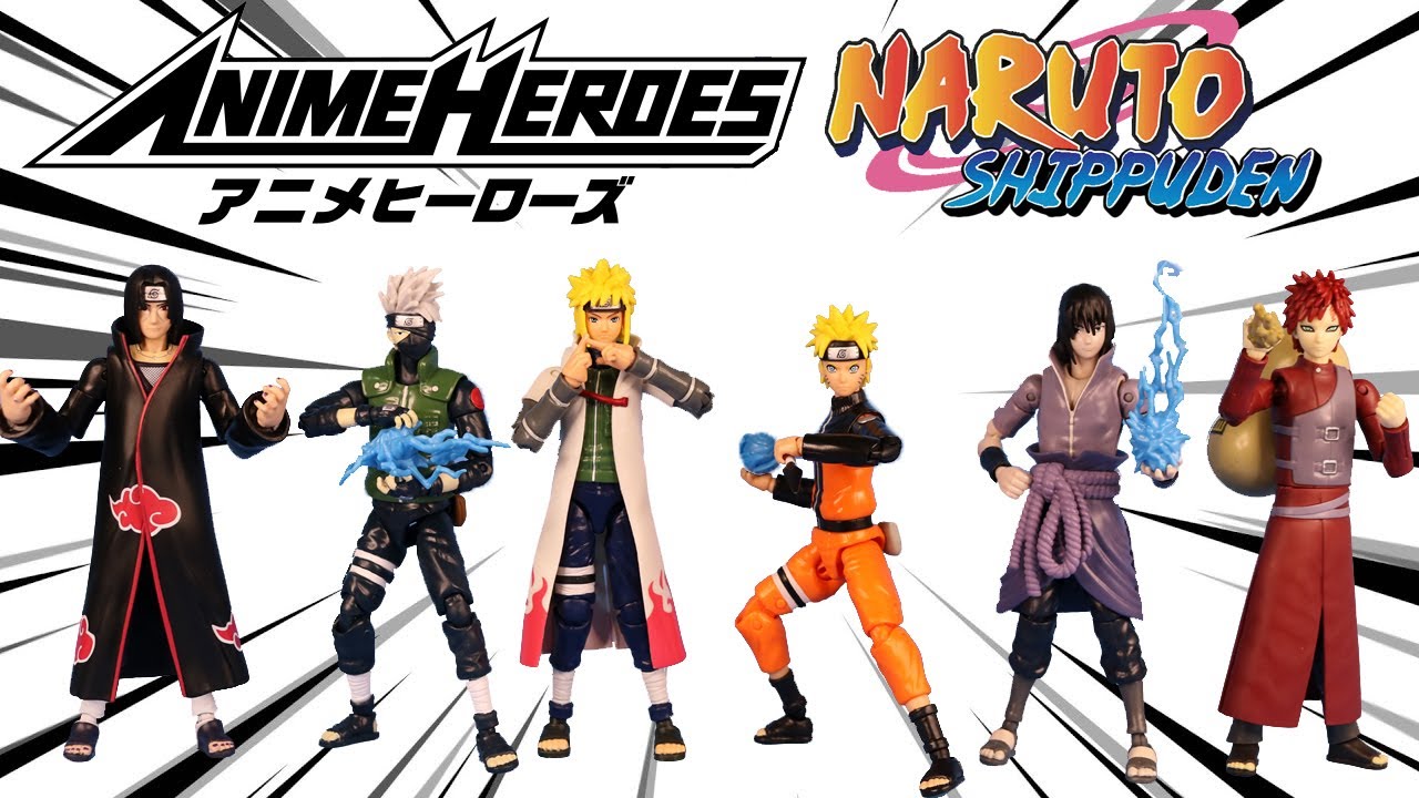 NARUTO SHIPPUDEN Review Action Figures Coleção Anime Heroes da Bandai / FUN Divirta-se