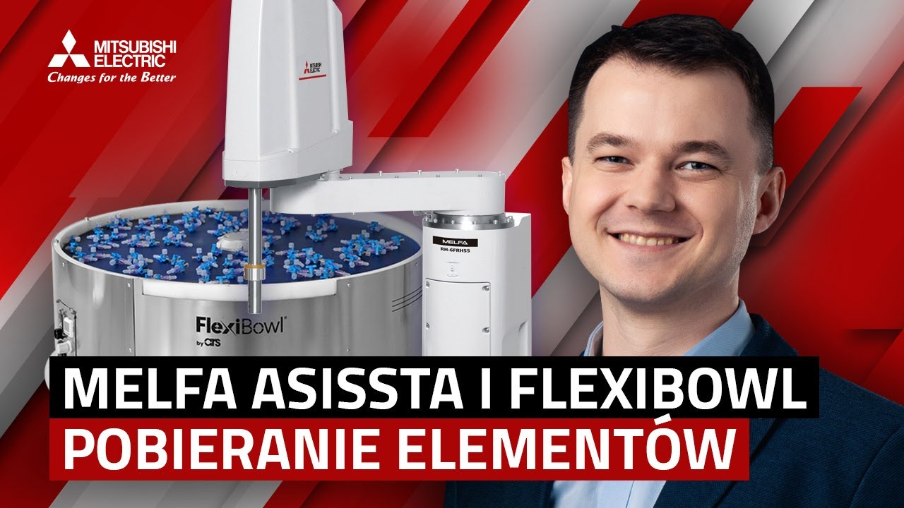 Robot MELFA i podajnik FlexiBowl®: elastyczne pobieranie elementów