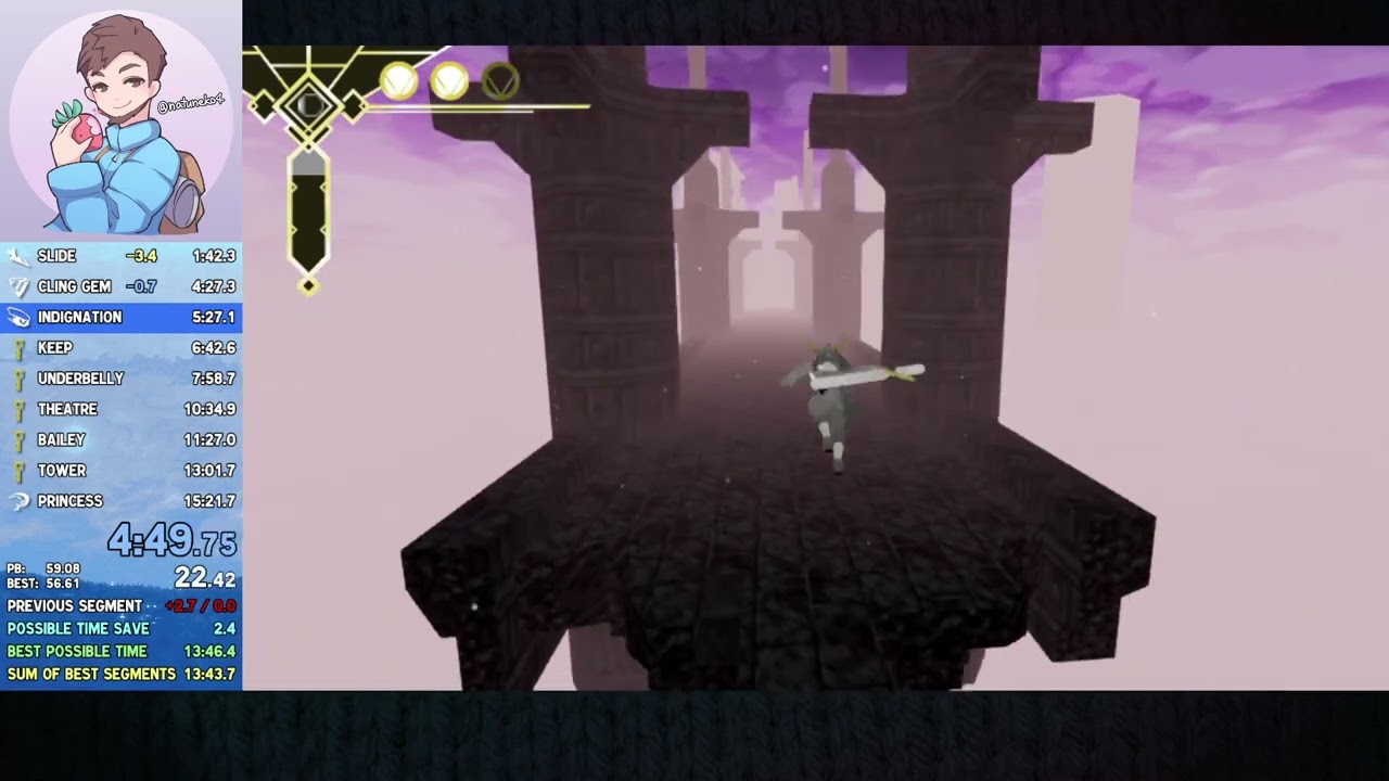 Pseudoregalia Any% FGP Speedrun in 14:27