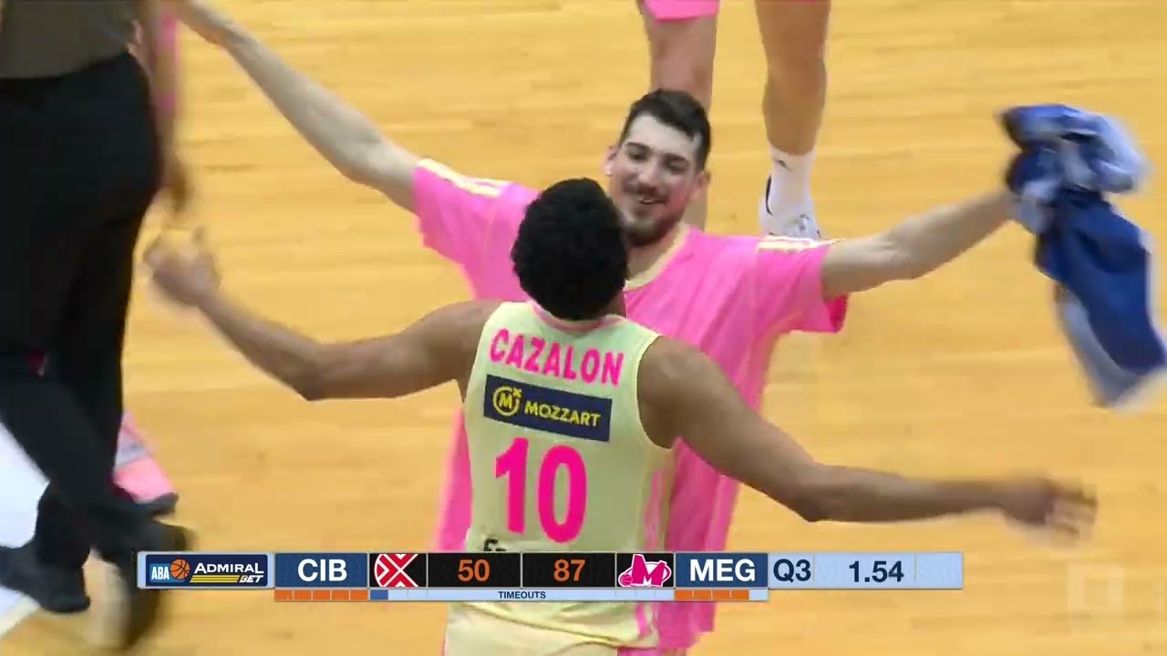 OMG! Malcolm Cazalon hits a 3/4 court buzzer-beater! (Cibona &ndash; Mega MIS, 29.1.2023)