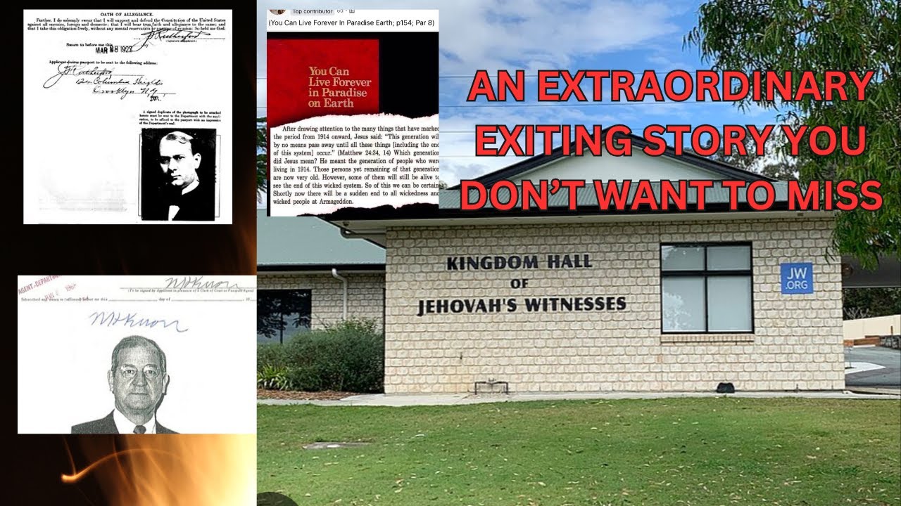 CONVERSATION WITH A FORMER JEHOVAH'S WITNESS EXITING STORY