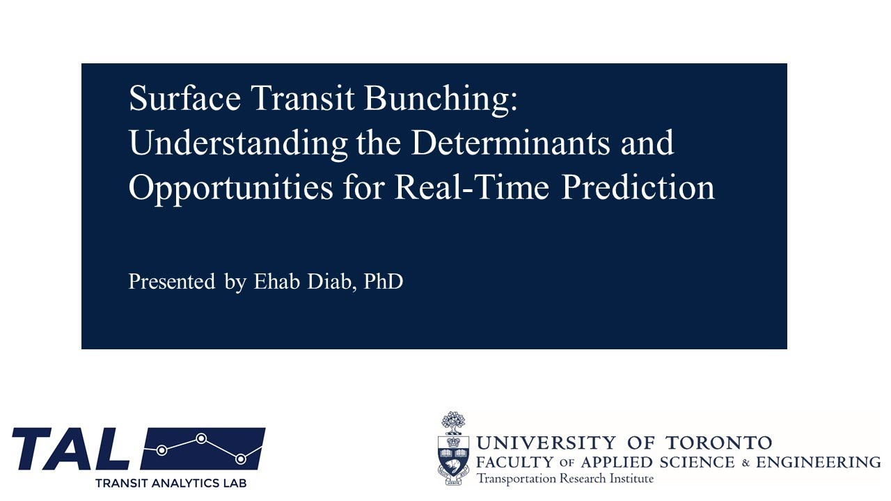 Surface Transit Bunching: Understanding the Determinants and Opportunities for Real-Time Prediction
