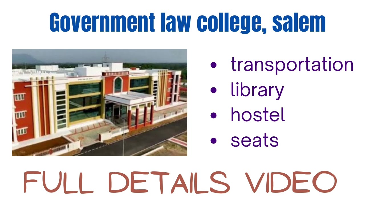 GOVERNMENT LAW COLLEGE SALEM/ seats and over all view #tndalu #history #lawstudents #law #salem