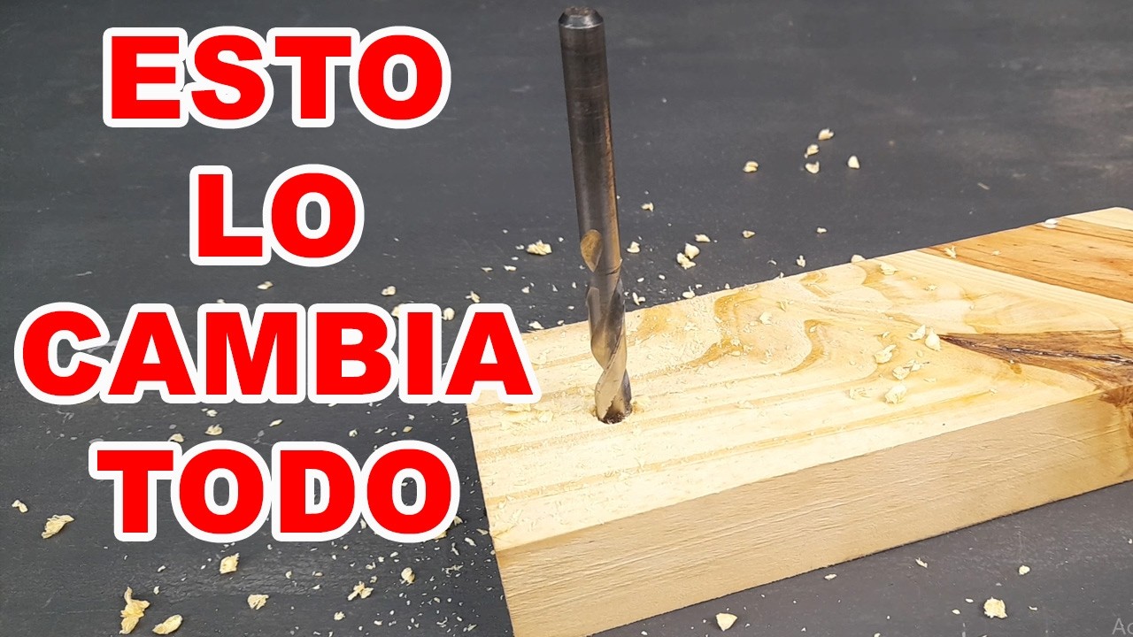 🛑CÓMO HACER AGUJEROS RECTOS 🛑 AGUJEROS PRECISOS con un TALADRO