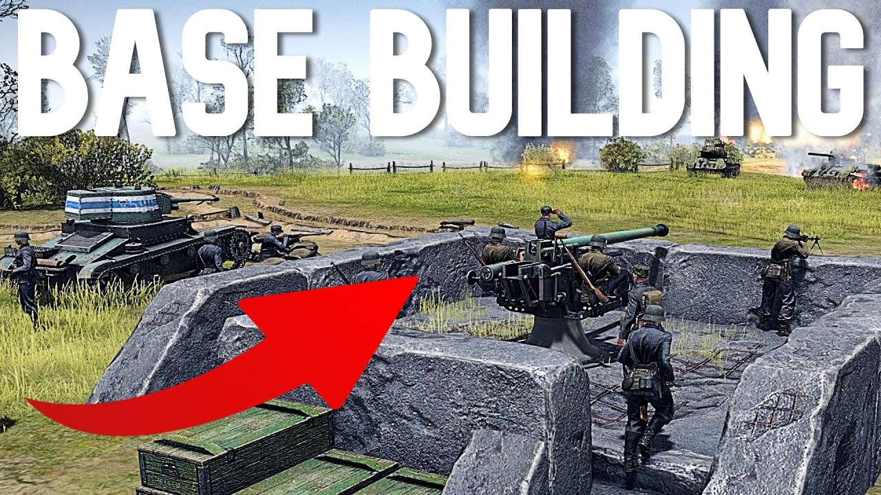 The New 'Base Building' in this Excellent WWII RTS Game is Phenomenal... LAST STAND DEFENSE PvE!