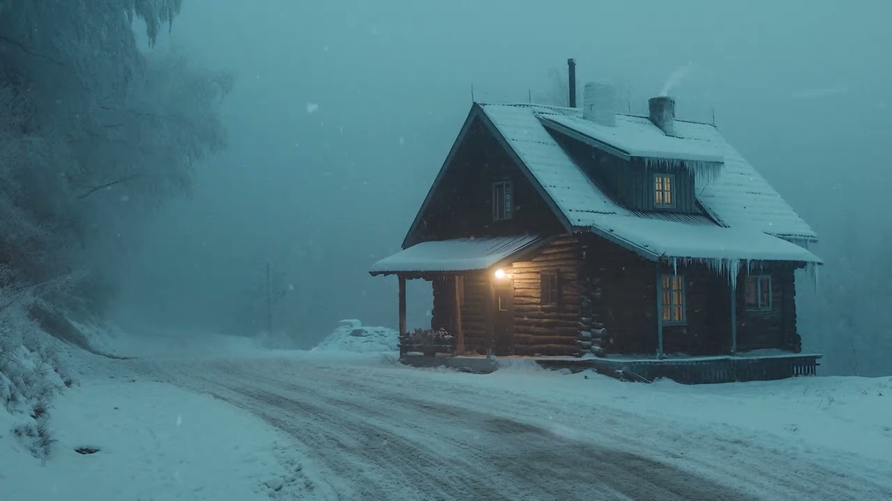 Arctic Breeze Sounds for Sleeping┇Frosty Wind Storm & Freezing Snowstorm Sounds┇Intense Winter