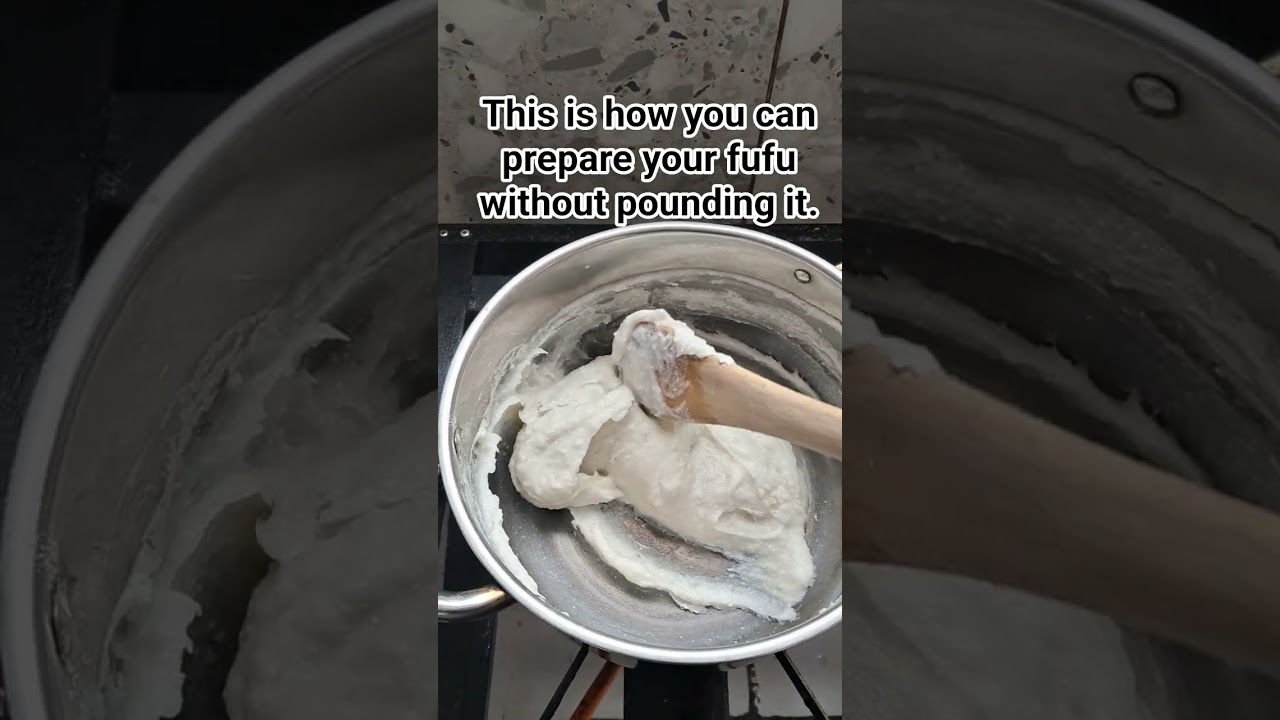 how I make my cassava flour swallow 