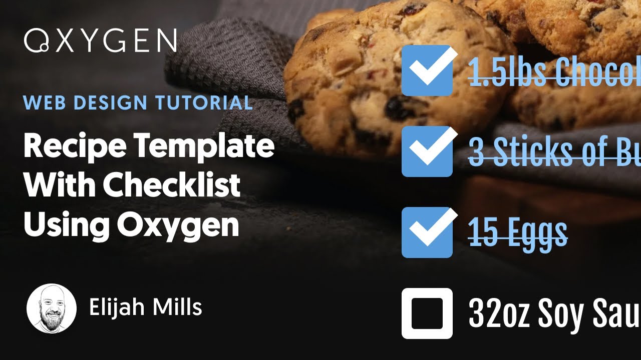 Building A Recipe Checklist Template With Oxygen And ACF