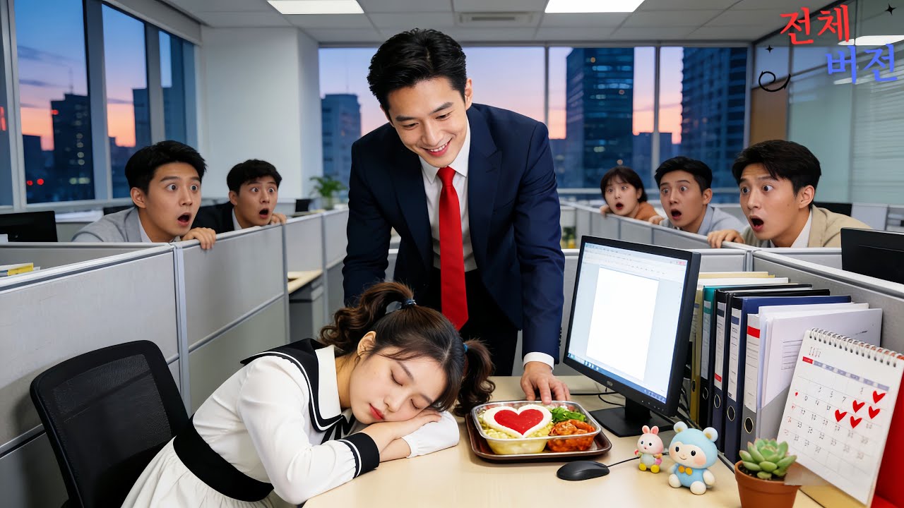 💕인턴 첫 출근 날 잠들어서 끝난 줄 알았는데, CEO가 직접 사랑 가득한 저녁을 줬다! 다들 충격!#cdrama #드라마 #kdrama